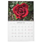 2025 Belles fleurs Calendrier mural Taille moyenne (Feb 2026)