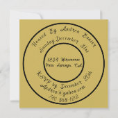 2025 Black Gold New Years Party Invitation (Dos)