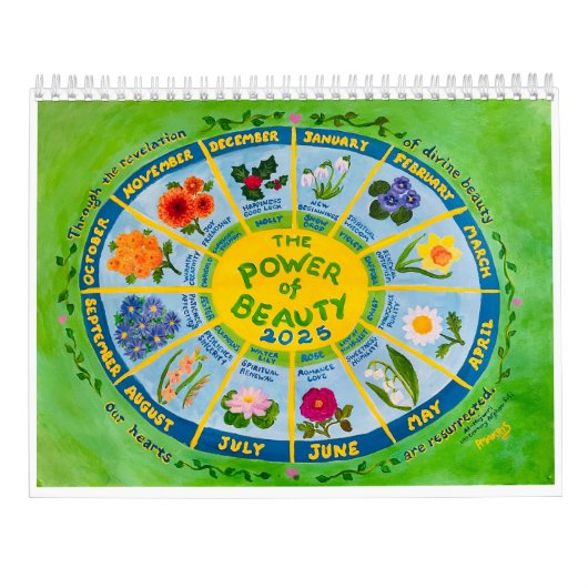 2025 Bloem van de Maand Inspirerend Kalender (Achterkant)