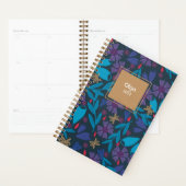 2025 Bloemen Modern Blauw Custom Planner (Display)