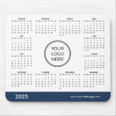 2025 Blue Business Calendar Muismat (Voorkant)