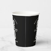 2025 Bold AFSTUDEERDER Silver Foil Modern Graduati Papieren Bekers (Rechts)