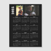 2025 Calendrier 2 Photo Collage Magnet Card (Devant)