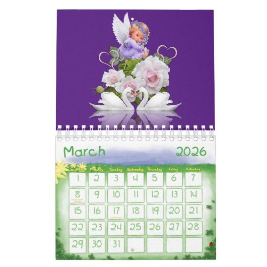 2025 Calendrier Baby Angel Chaque jour est une bén (Mar 2026)