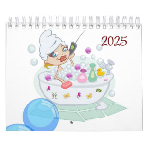 2025 Calendrier Bain de bulle Relaxing