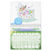 2025 Calendrier Bain de bulle Relaxing (Mar 2026)