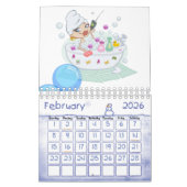 2025 Calendrier Bain de bulle Relaxing (Feb 2026)