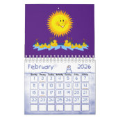 2025 Calendrier Canards jaunes et soleil (Feb 2026)