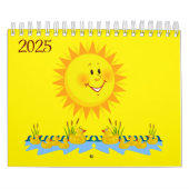 2025 Calendrier Canards jaunes et soleil (Protection)