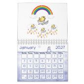 2025 Calendrier Chicks Rainbow (Jan 2027)