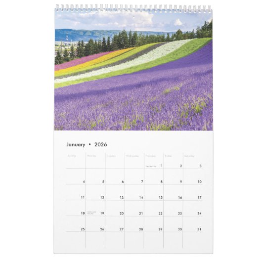 2025 Calendrier Fleurs classé 2 (Jan 2026)