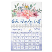 2025 Calendrier Floral Faire Compte Quotidien (Jan 2026)