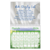 2025 Calendrier Floral Faire Compte Quotidien (Mar 2026)