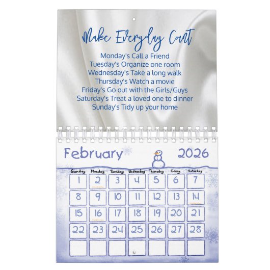 2025 Calendrier Floral Faire Compte Quotidien (Feb 2026)