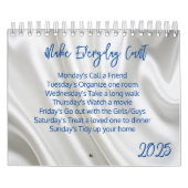 2025 Calendrier Floral Faire Compte Quotidien (Protection)