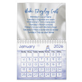 2025 Calendrier Floral Faire Compte Quotidien (Jan 2026)