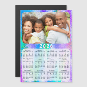 2025 Calendrier Magnet Family Photo Holographique