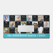 2025 Calendrier Personnalisé Turquoise Blu Unique  (Clavier et souris)