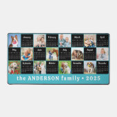 2025 Calendrier Personnalisé Turquoise Blu Unique  (Recto)