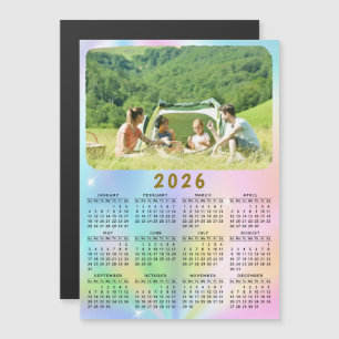 2025 Calendrier photo Magnet Holographic Ombre