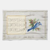 2025 Calendrier Serviette Bluejay (Horizontal)