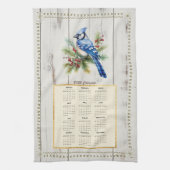 2025 Calendrier Serviette Bluejay (Vertical)