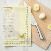 2025 Calendrier Serviette Cuisine Maison de prière (Quart Plié)