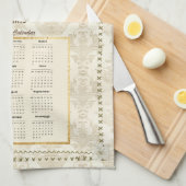 2025 Calendrier Serviette Paris Voir le message pe (Quart Plié)