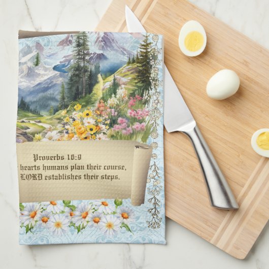 2025 Calendrier Serviettes Alpes Montagnes Proverb (Quart Plié)