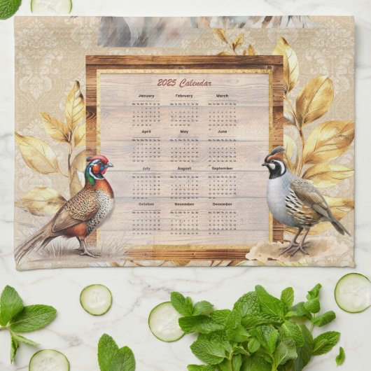 2025 Calendrier Serviettes Espagnols Chasse Chiens (Plié)