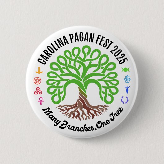 2025 Carolina Pagan Fest Button (Voorkant)