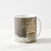 2025 Célébration Café Mug - Nouvel An Festif Des (Devant droit)