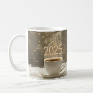 2025 Celebration Coffee Mok – Feestelijke Nieuwjaa