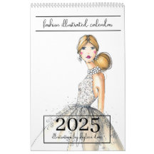 2025 Chic Mode geïllustreerde kalender