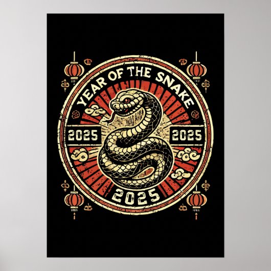 2025, Chinees Nieuwjaar, Poster (Voorkant)