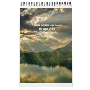 2025 Christelijke Vintage Liedteksten Kalender