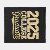 2025 College Afstuderen Afstuderen Senior School Fleece Deken (Voorkant (Horizontaal))