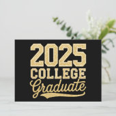 2025 College Afstuderen Afstuderen Senior School Kaart (Staand voorkant)