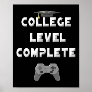 2025 College Level Complete Funny Video Gamer Afst Poster