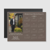 2025 Corporate magnetische fotokalender - Bruin (Voorkant / Achterkant)