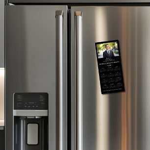 2025 Corporate Magnetische Kalender — Verticaal Zw