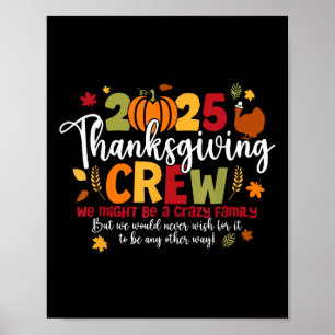 2025 Dankzegingsploeg Kalkoen Dankbaar Herfst Val Poster