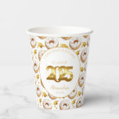 2025 Donuts and Degrees Afstuderen Papieren Beker (Achterkant)