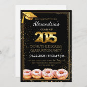 2025 Donuts and Degrees Afstuderen Uitnodiging (Voorkant / Achterkant)