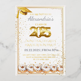 2025 Donuts and Degrees Afstuderen Uitnodiging
