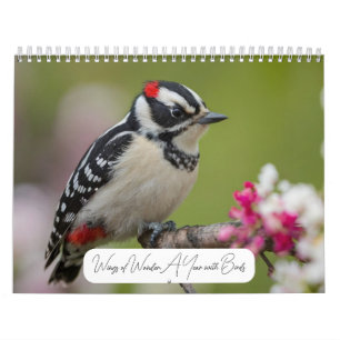 2025 Een jaar met Vogels Moderne Aangepaste Foto Kalender