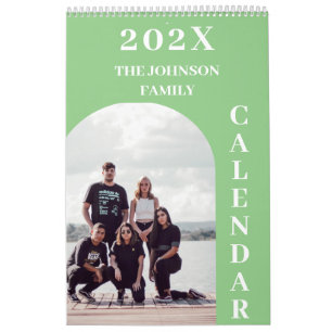 2025 Eenvoudig Modern Custom 14 Foto's Familie Kalender