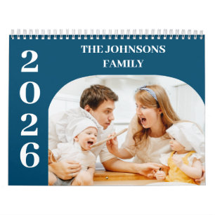 2025 Eenvoudig Modern Custom 14 Foto's Familie Kalender
