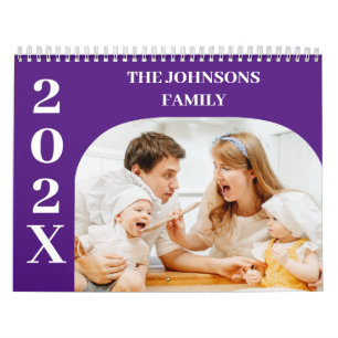 2025 Eenvoudig Modern Custom 14 Foto's Familie Kalender