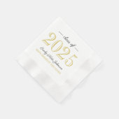 2025 Elegant Goud Aangepast Afstuderen Servet (Hoek)